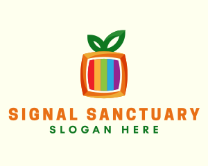 Colorful Orange Television Channel logo