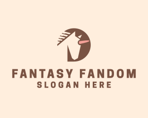 Fantasy Unicorn Creature  logo design