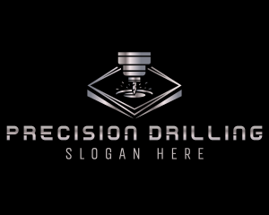 CNC Drill Fabrication logo design