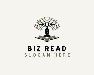 Book Tree Library logo design