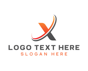 Professional Tech Letter X logo