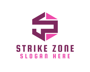 Mechanical Pink S logo design