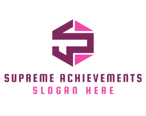 Mechanical Pink S logo design