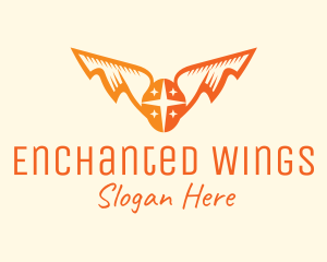 Orange Egg Star Wings logo design