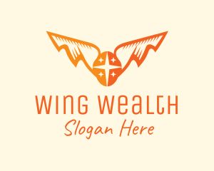 Orange Egg Star Wings logo design