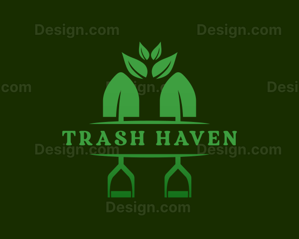 Planting Shovel Landscaping Logo