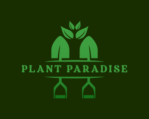 Planting Shovel Landscaping logo design