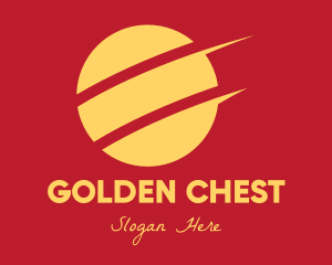 Golden Oriental Sun logo design