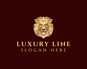 Premium Luxury Lion logo design