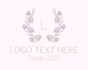 Floral Event Planner Wreath logo