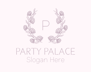 Floral Event Planner Wreath Logo