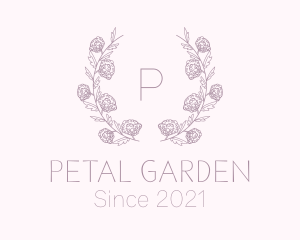 Floral Event Planner Wreath logo design