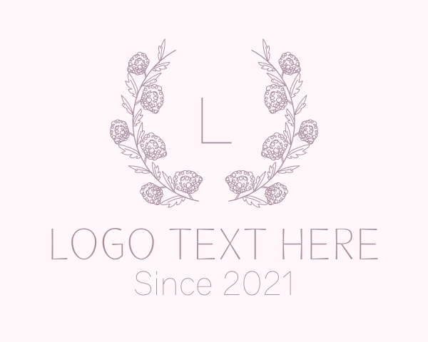 Floral Event Planner Wreath logo