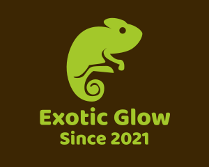 Nature Green Chameleon logo
