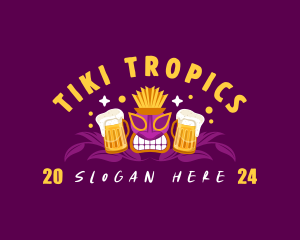 Hawaiian Tiki Beer logo design