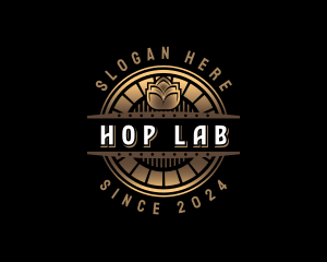 Premium Beer Brewery Hops logo