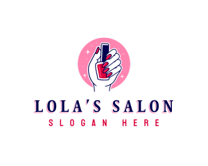 Nail Polish Salon logo design