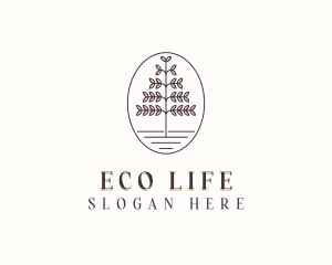 Nature Eco Tree logo design