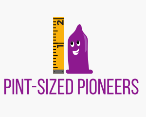 Condom Size Ruler logo design