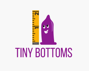 Condom Size Ruler logo design