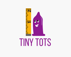 Condom Size Ruler logo design