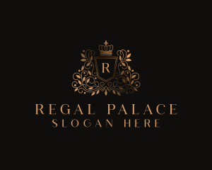 Royal Regal Crown Shield logo design