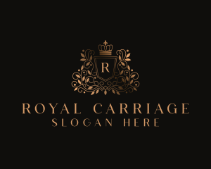 Royal Regal Crown Shield logo design