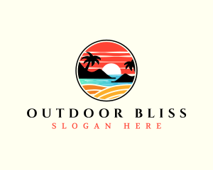 Beach Summer Resort logo design