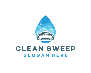 Droplet Car Cleaning Services logo design