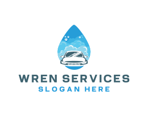 Droplet Car Cleaning Services logo design