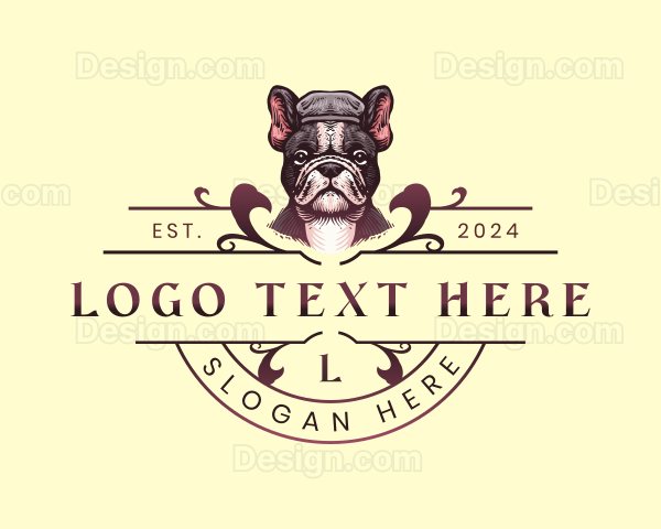 Elegant French Bulldog Logo