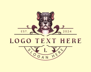 Elegant French Bulldog  logo