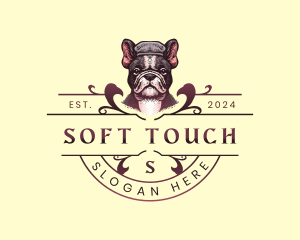 Elegant French Bulldog  logo design