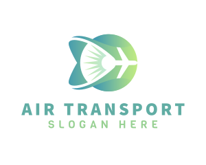 Gradient Aircraft Trip logo design