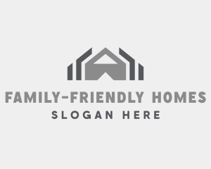 Roof Housing Residence logo design