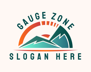 Mountain Nature Gauge logo design