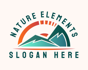 Mountain Nature Gauge logo design