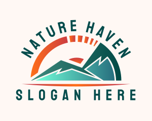 Mountain Nature Gauge logo design