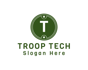 Sergeant Troop Military Badge logo