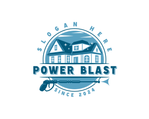 Power Washer Housekeeping logo design