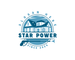 Power Washer Housekeeping logo design