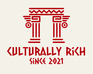 Tribal Mayan Pillar logo