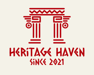 Tribal Mayan Pillar logo