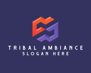 Abstract Tribal Symbol logo design