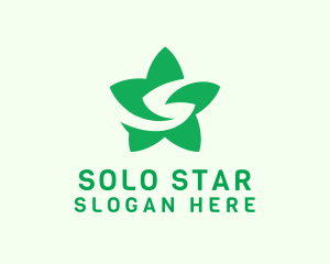 Flower Star Letter S logo design