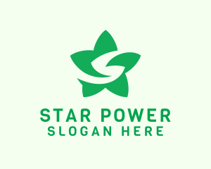 Flower Star Letter S logo design