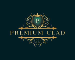 Premium Crown Crest logo design