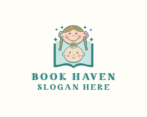 Children Story Book logo design