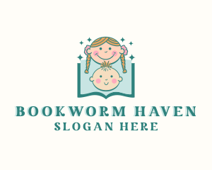 Children Story Book logo design