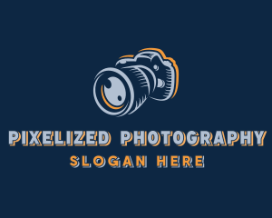 DSLR Camera Lens logo design